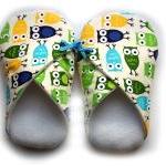 Womens Slippers, Owls, in s..
